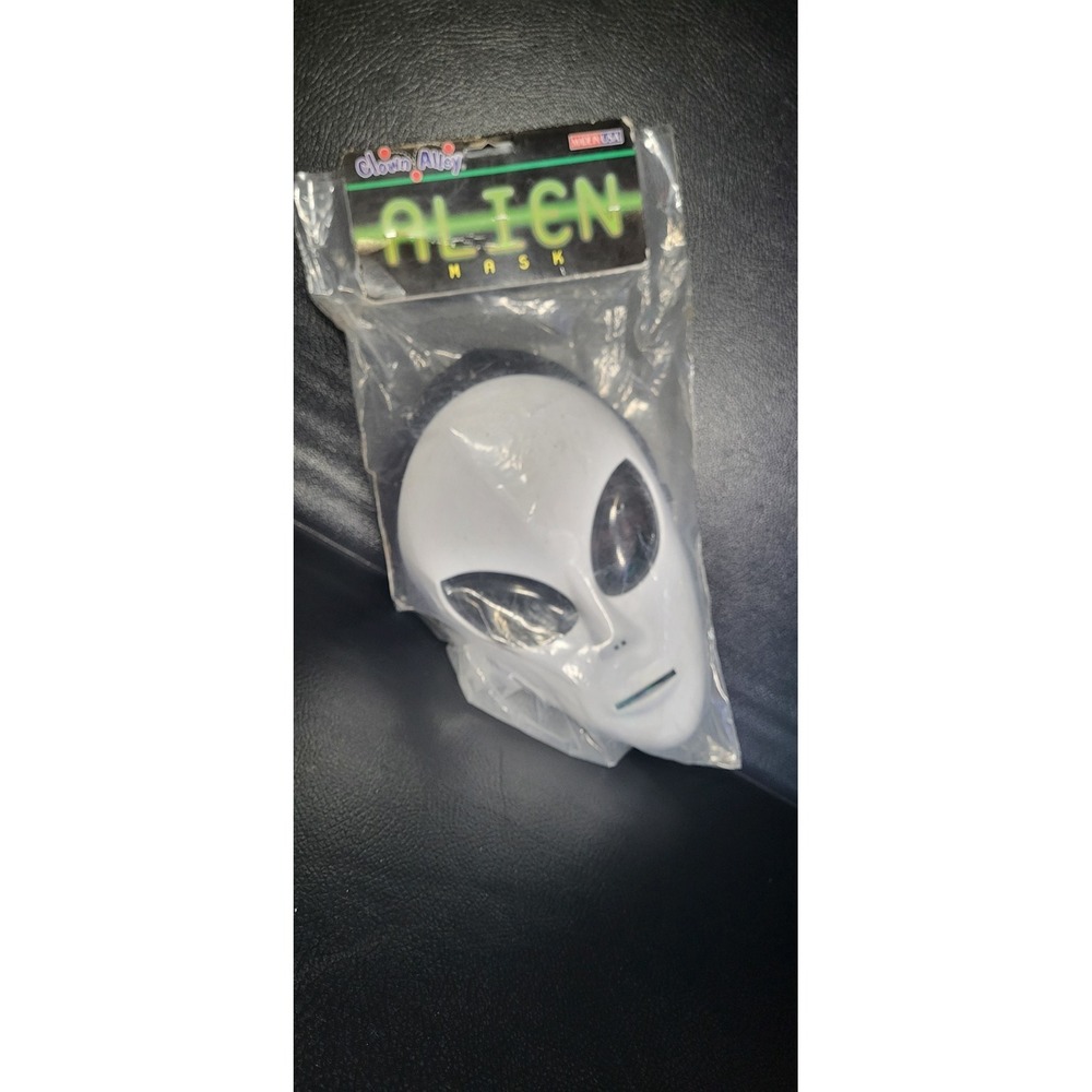 New‎ Vintage 90's Alien Halloween Mask With Black Hood E.T. Made In USA
